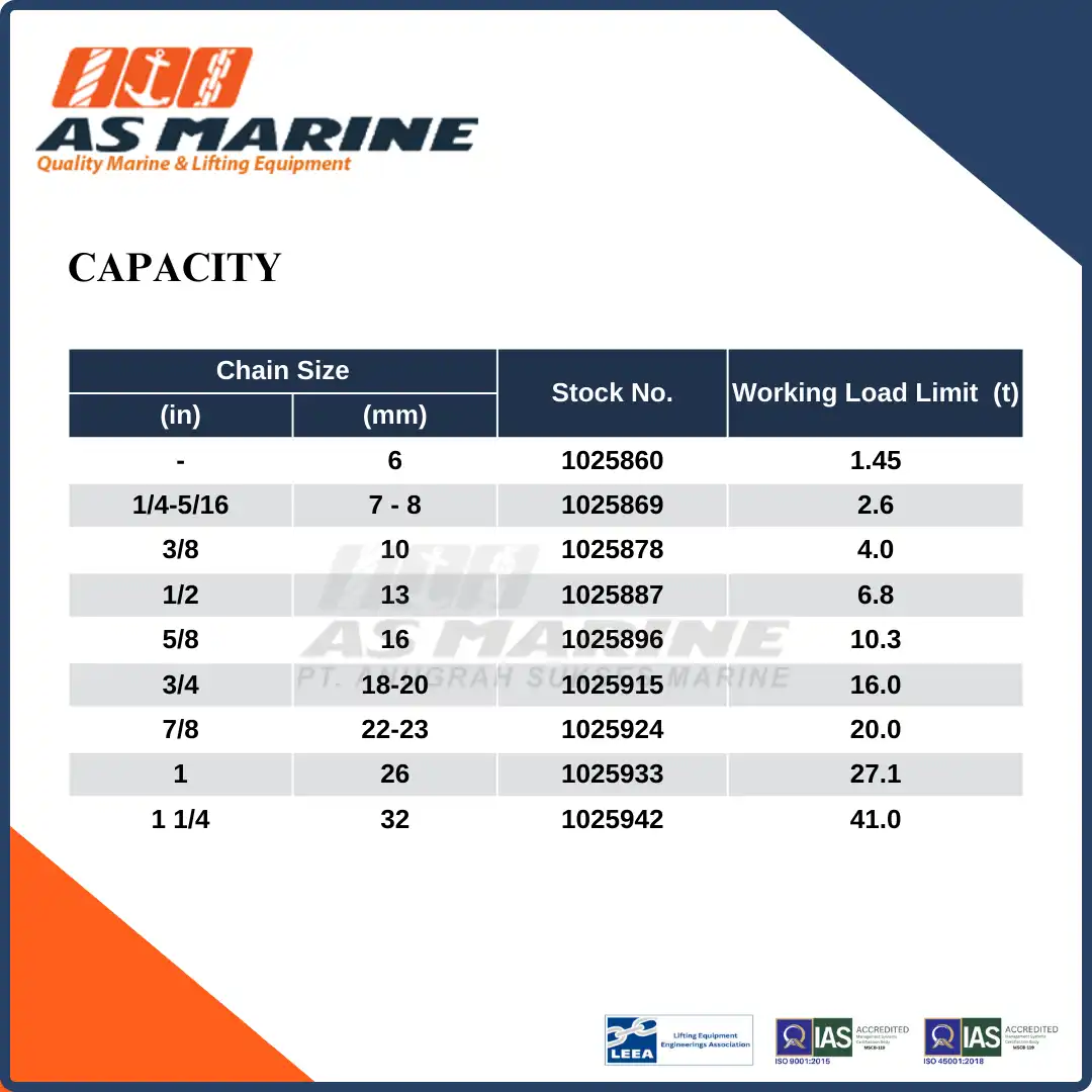 Capacity L1327 Crosby USA